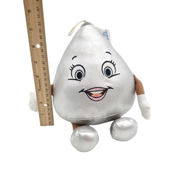 9” HERSHEY’S KISS GIRL‎ PLUSH Chocolate Stuffed Animal Park Souvenir Toy Silver - Picture 5 of 5